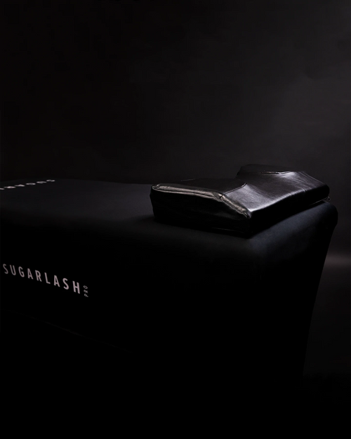 Eyelash Extensions Bed Cover shown on a bed.