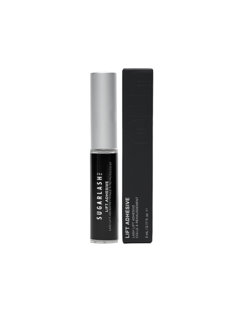 Image of a professional Lash Lift adhesive tube next to its packaging.