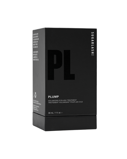 Black box packaging for 24 karat gold plump keratin treatment